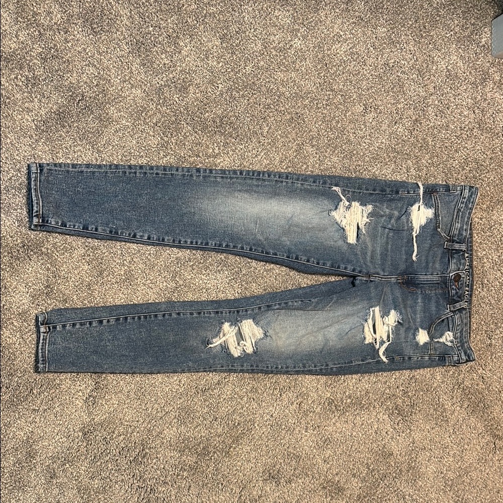 Women’s  Distressed Blue Jeans